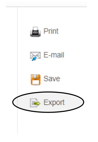 Discovery Export Settings showing the export button