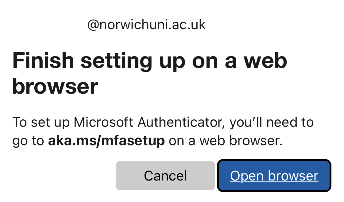 Screenshot of sign in page.